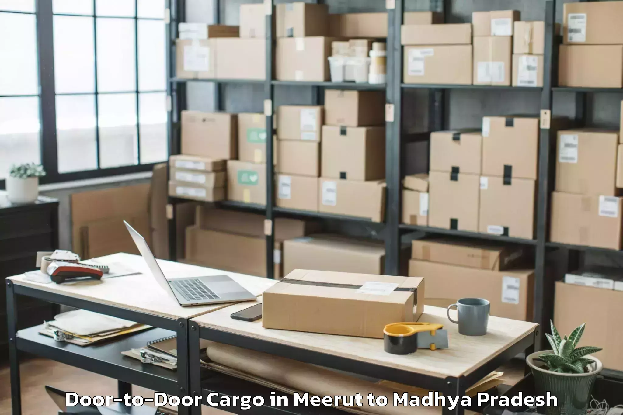 Book Your Meerut to Bargi Door To Door Cargo Today